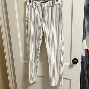 Liverpool Women's White and Black Striped Pants